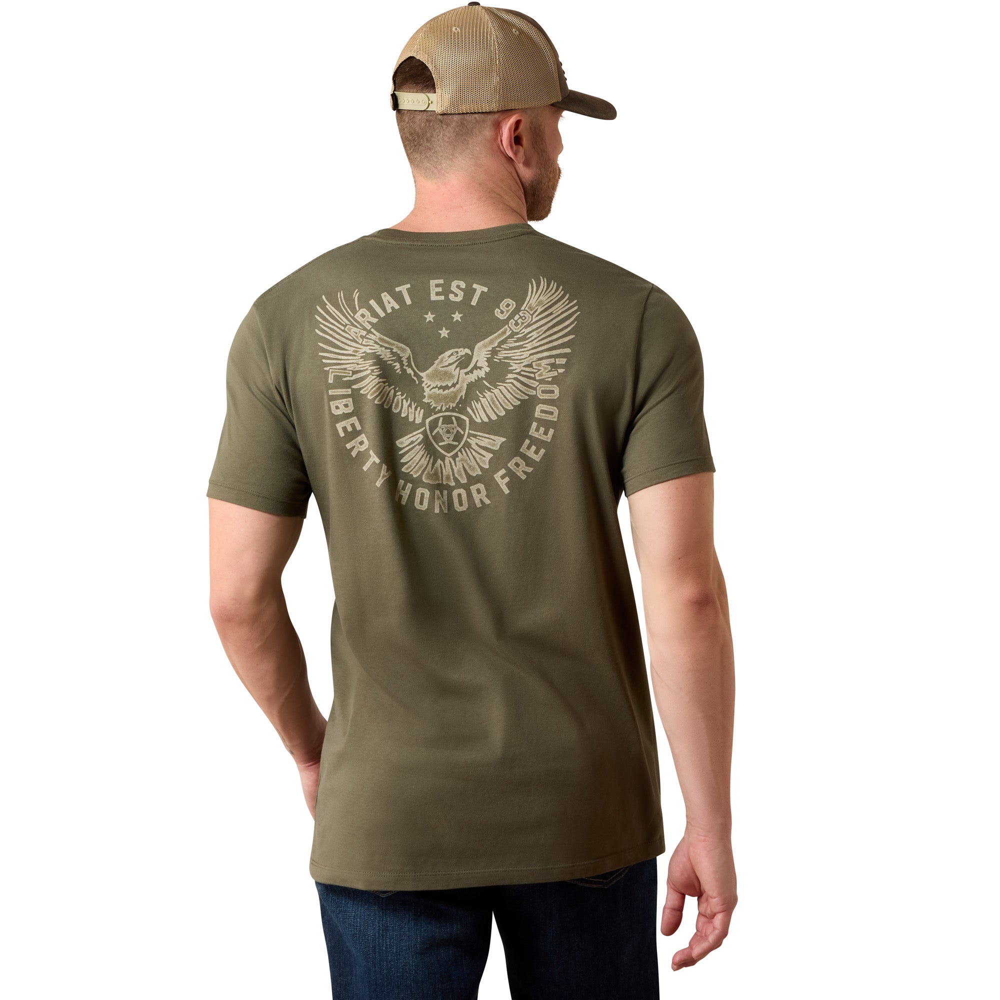 Ariat Army Green Eagle Thunder Men's T-Shirt 10079541