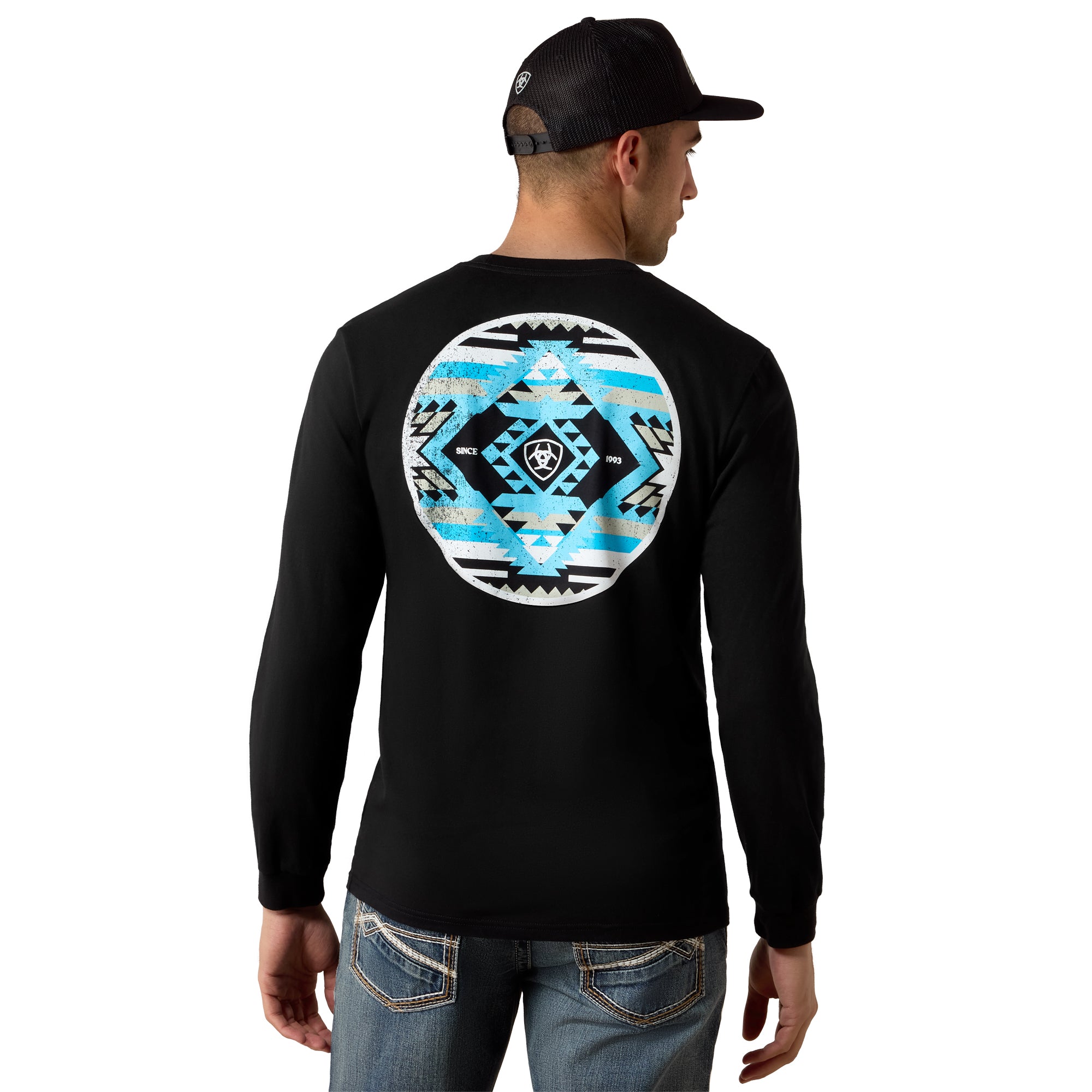 Ariat Black Desert Wanderer Circle Men's Long Sleeve T-Shirt 10080687
