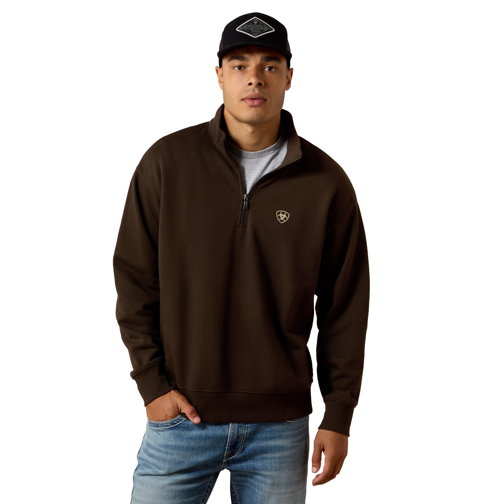 Ariat Delicioso Men's Holiday 1/4 Zip Sweatshirt 10085376