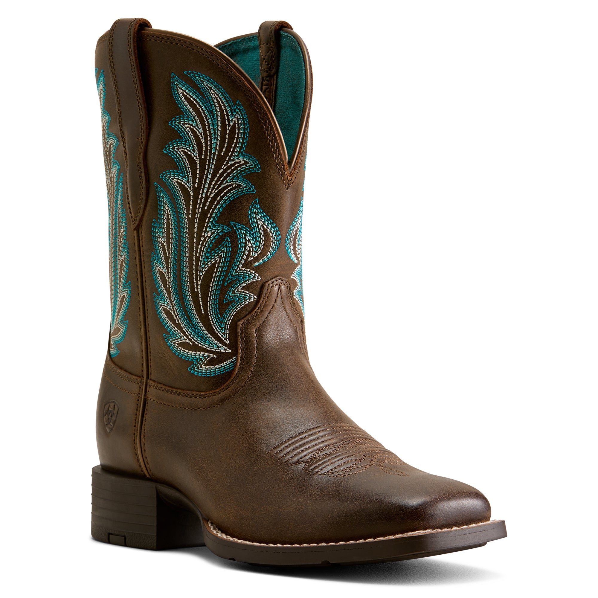 Ariat Dark Cacao Round Up Filly Wide Square Toe Women's Western Boots 10080408