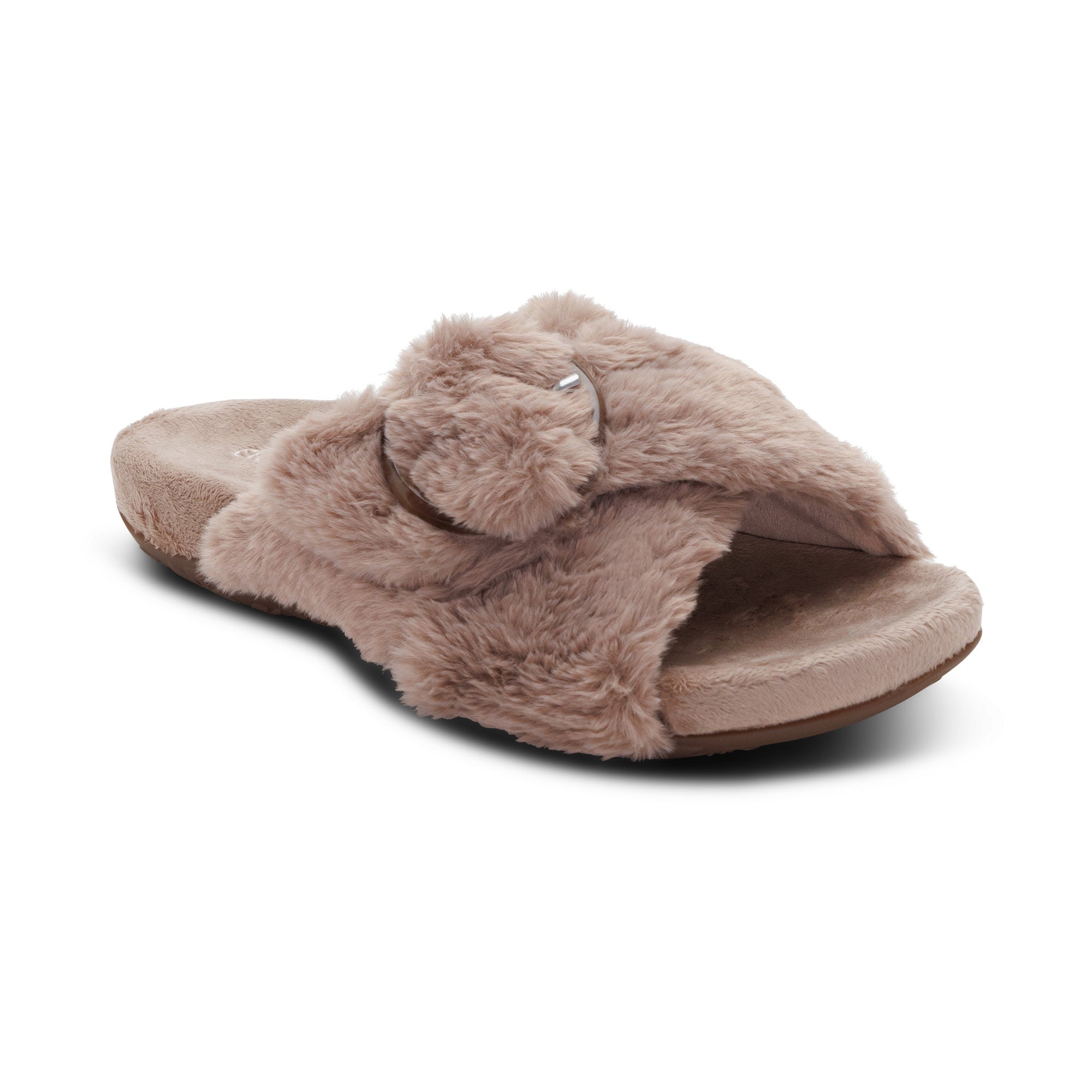 Aetrex Mushroom Macy Open-Toe Women's Arch Support Slippers FE852