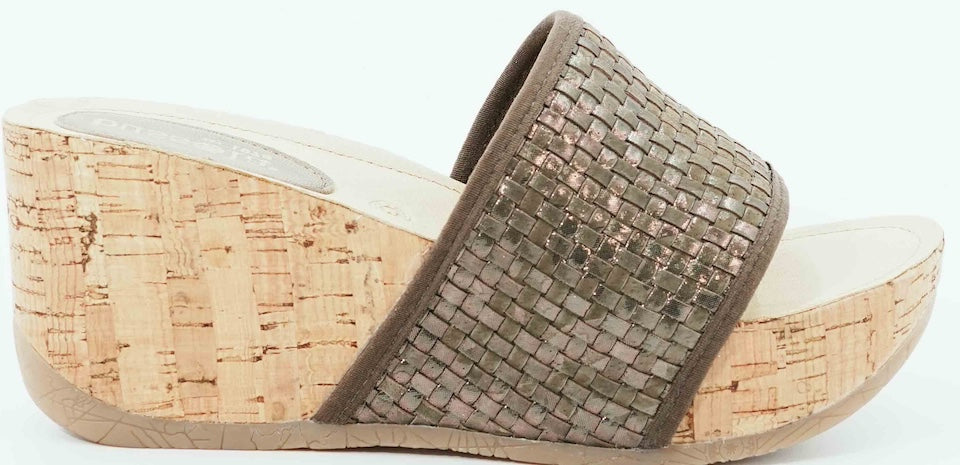 Bussola Copper Fauna Formentera Woven Women's Wedge Sandals