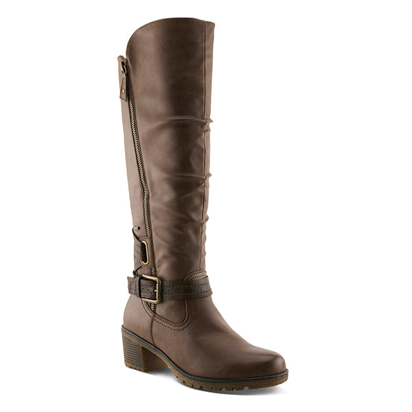 Spring Step Brown Gemisola Women's Tall Expandable Calf Boot's GEMISOLA-BR