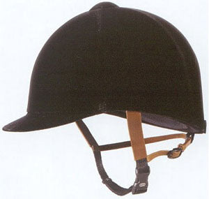 Grand Prix Classic Black Velvet English Riding Helmet
