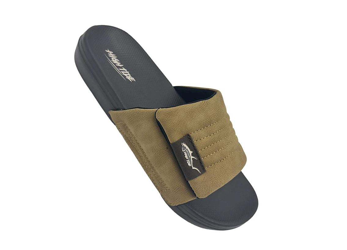 High Tide Brown Carbon Men's 'Parachute' Slide HC-M114BR