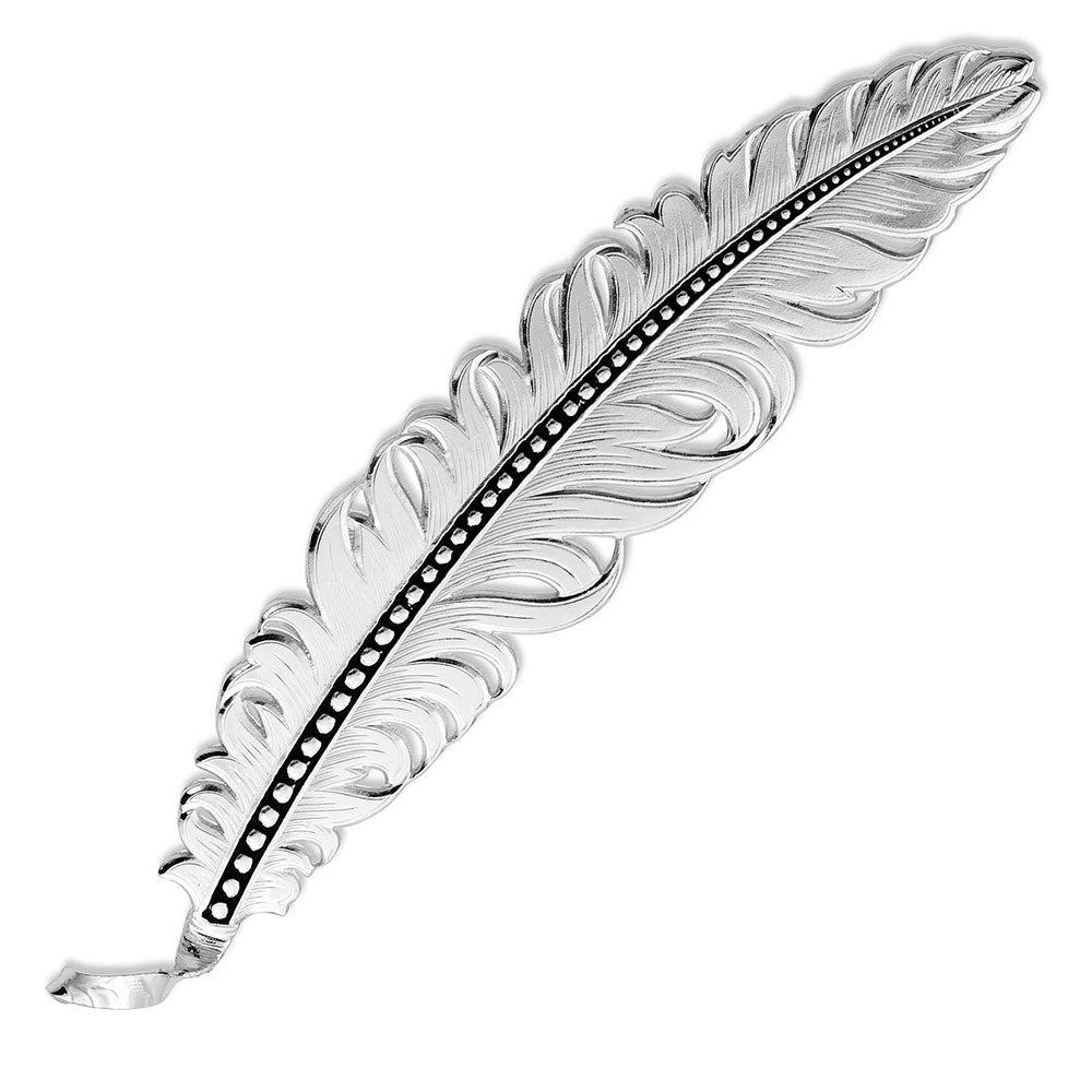 Montana Silversmiths Classic Montana Hat Feather HF4059BK