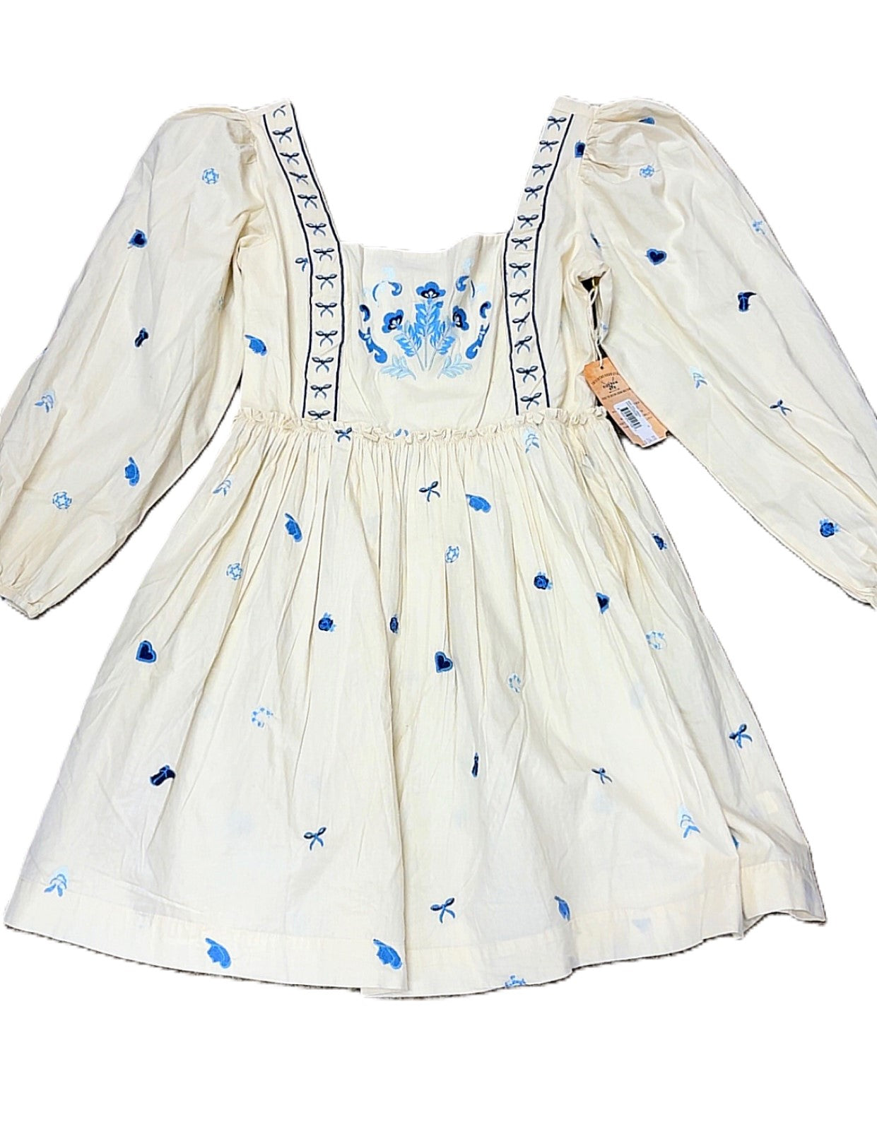 Cotton & Rye Ivory Cloverbelle Embroidered Baby Doll Dress D079-062-109