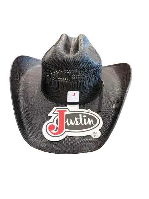 Justin Black Cutter 20X Cowboy Hat JUS12656BLK