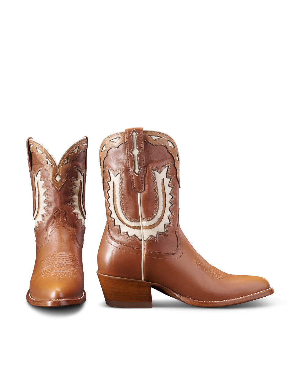 le bos Tecovas Caramel Jolene Women's Cowhide Western Cowgirl