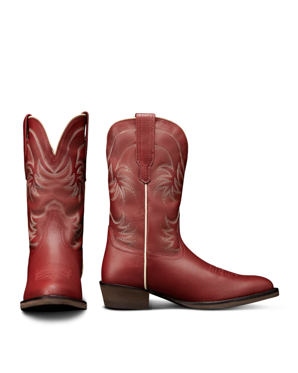 Tecovas Scarlet Annie The Kid Girls' R Toe Kids Cowhide Boots W80003SCR