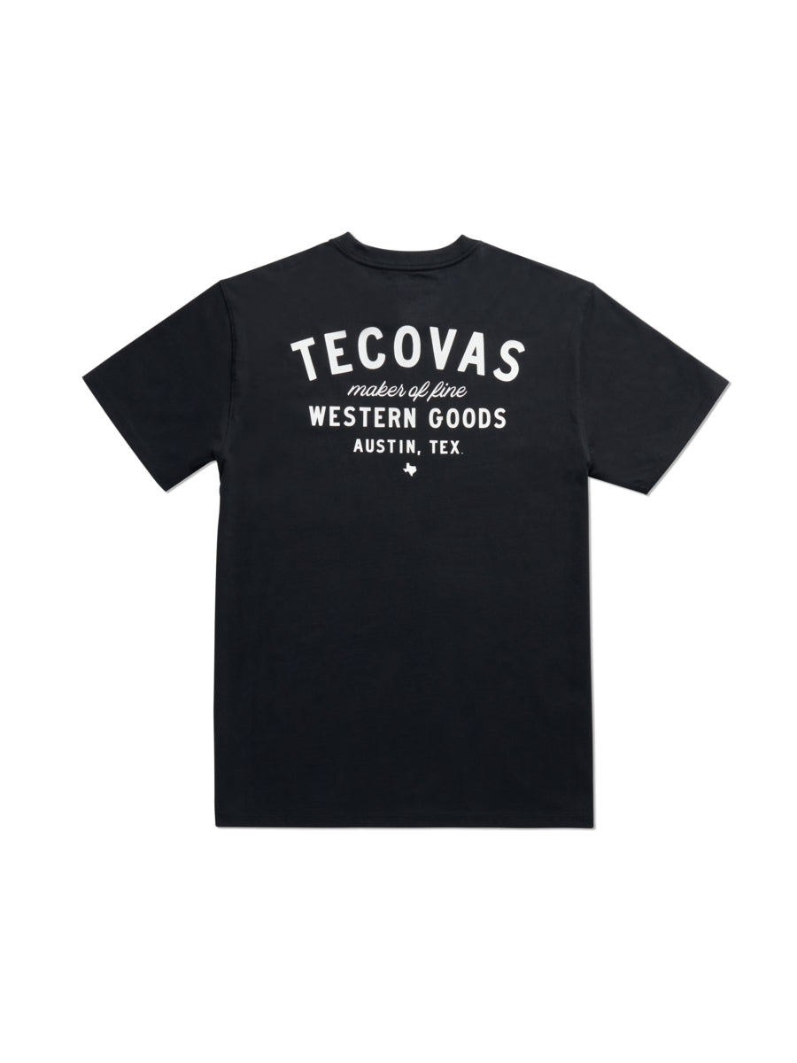 Tecovas Black Fine Makers Men's Pocket T-Shirt M40382BKB