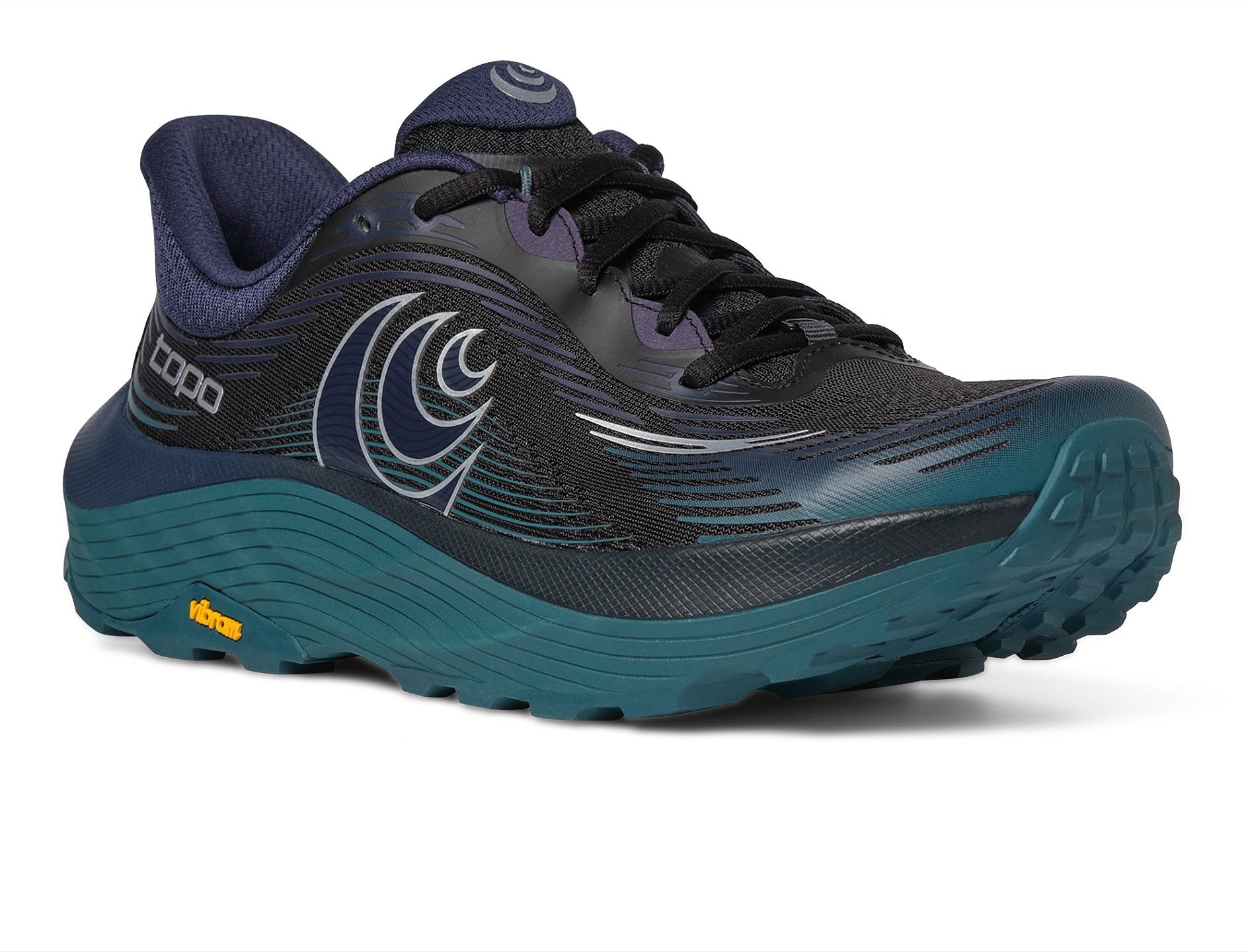 Topo Athletic Black/Dark Teal Ultraventure 5 Men's Athletic Shoes M103-BLKDTE