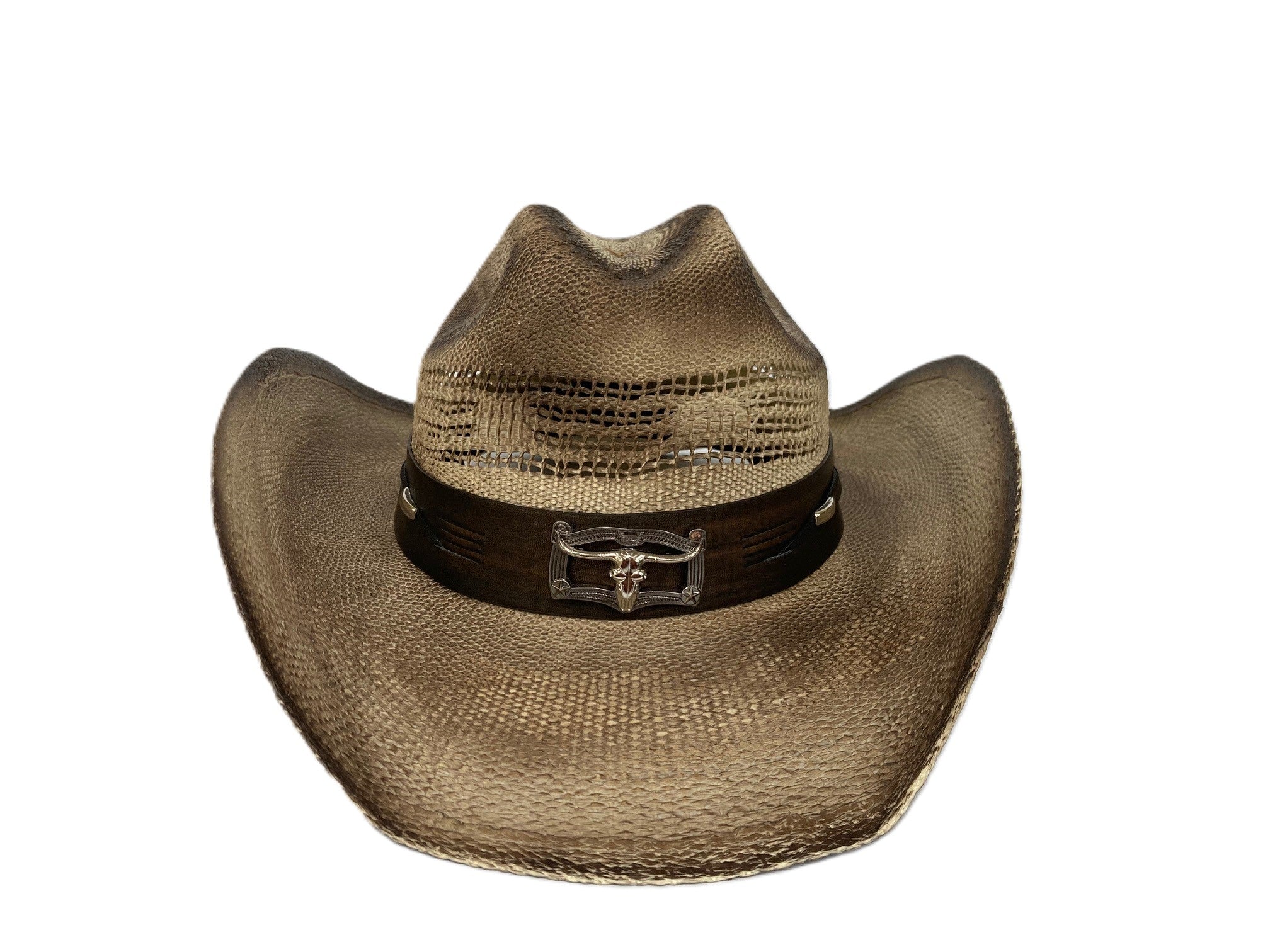 Lebo's Tan/Dark Brown Hat with Longhorn Hatband MB01 TAN