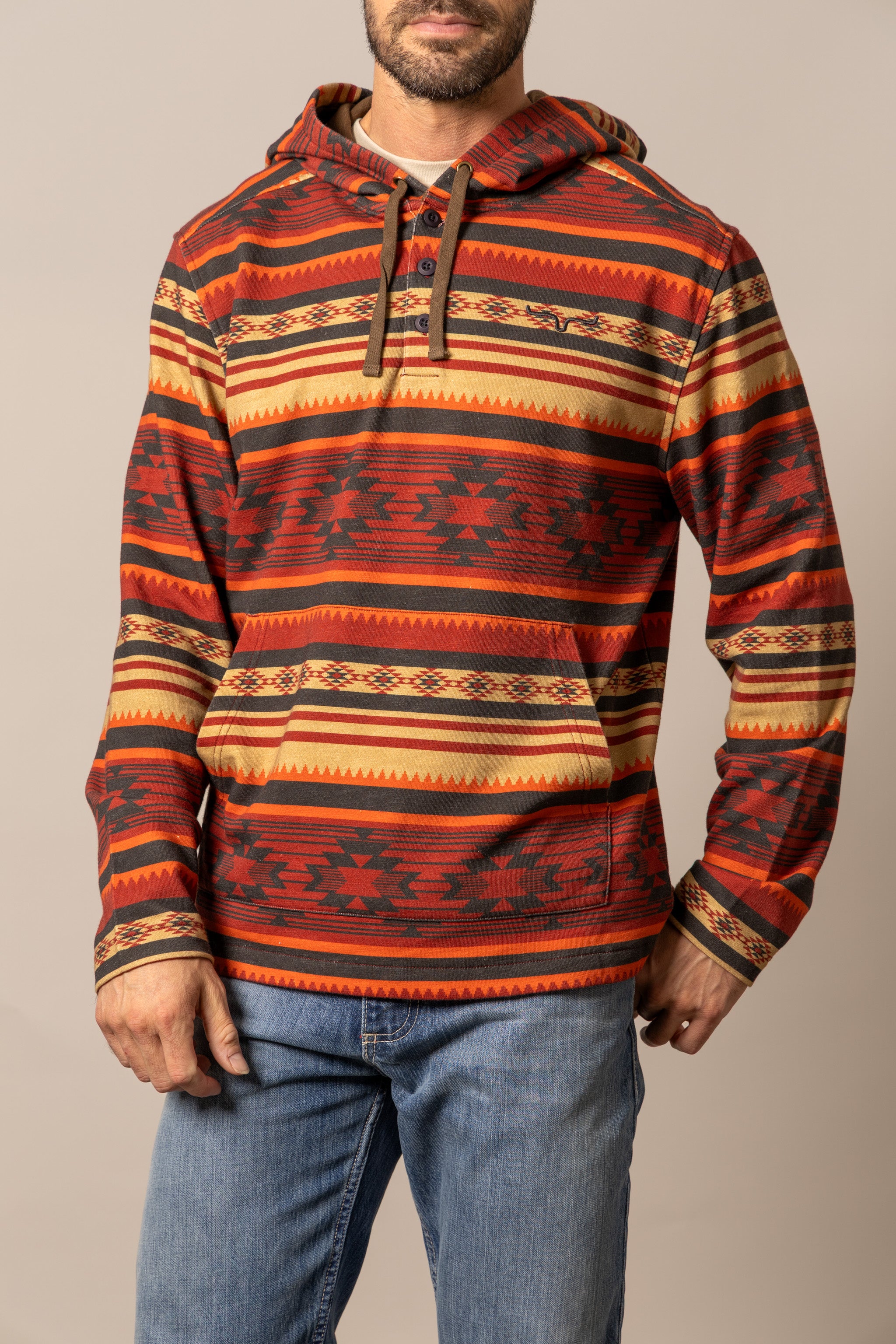 Kimes Ranch Brick Red Hermosa Men's Hoodie MHO0000046RD01