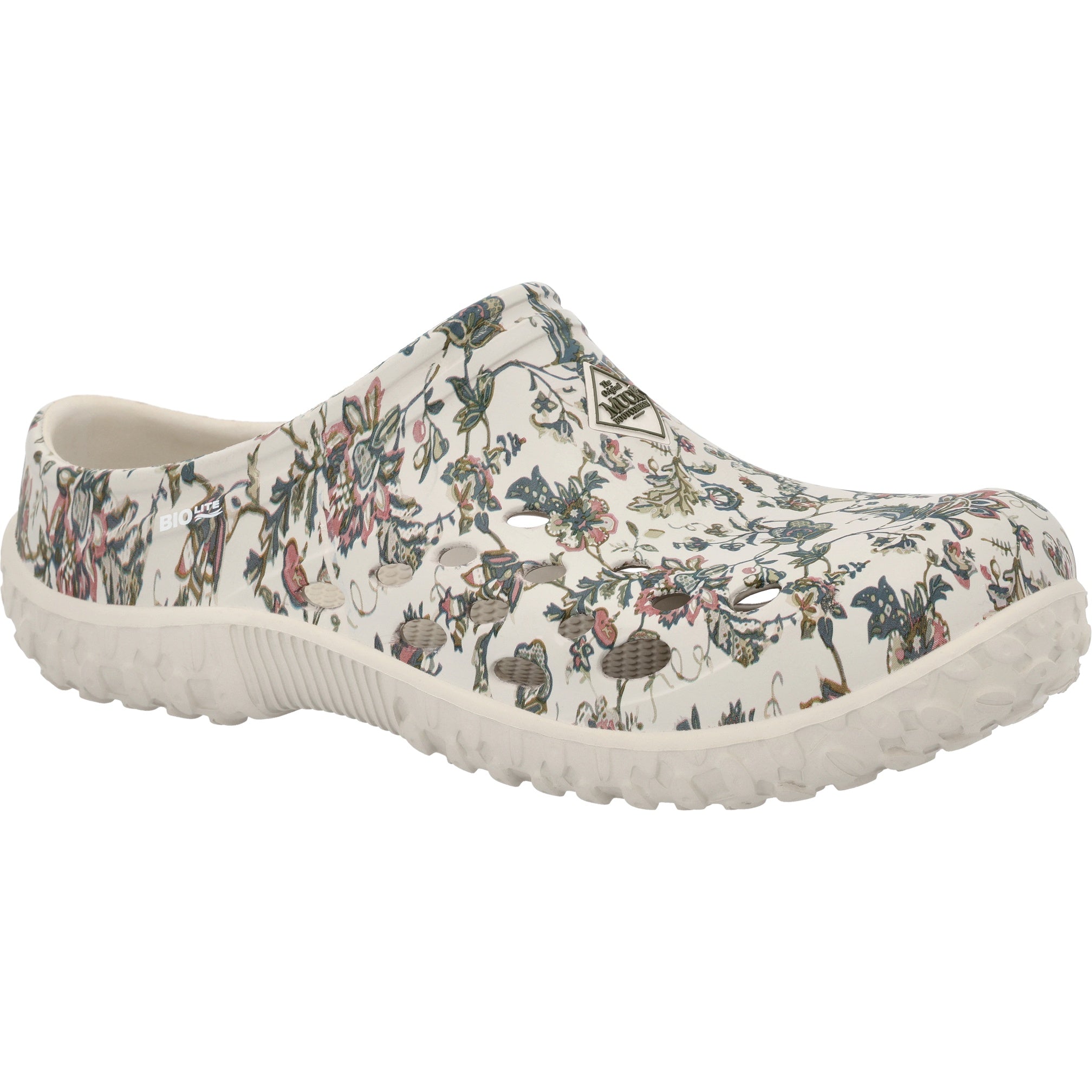 Muck Light Gray/Floral Muckster Lite Women's EVA Clogs MLCW1FLR