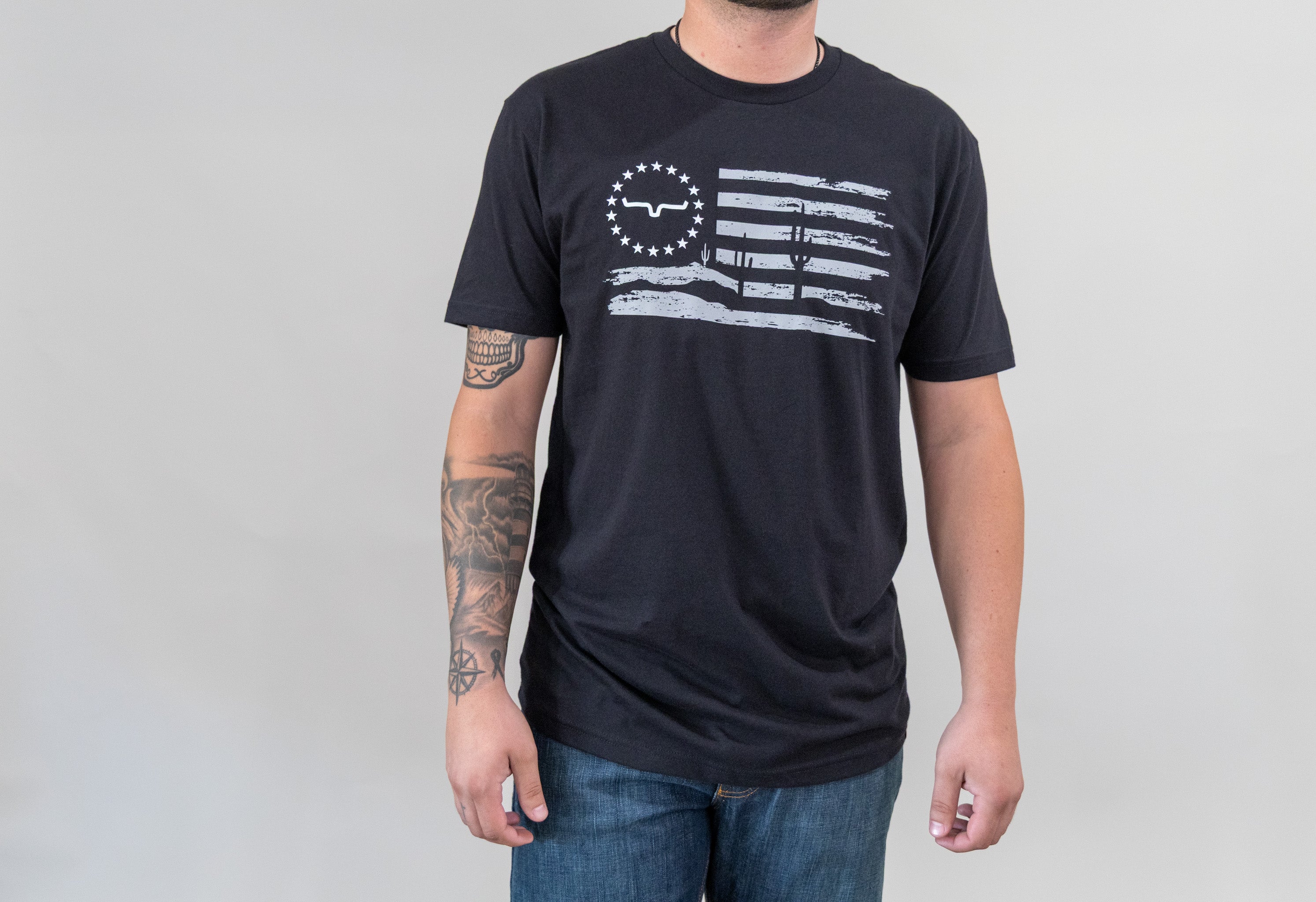 Kimes Ranch Black Faded Glory T-Shirt MSH0000166-BLK