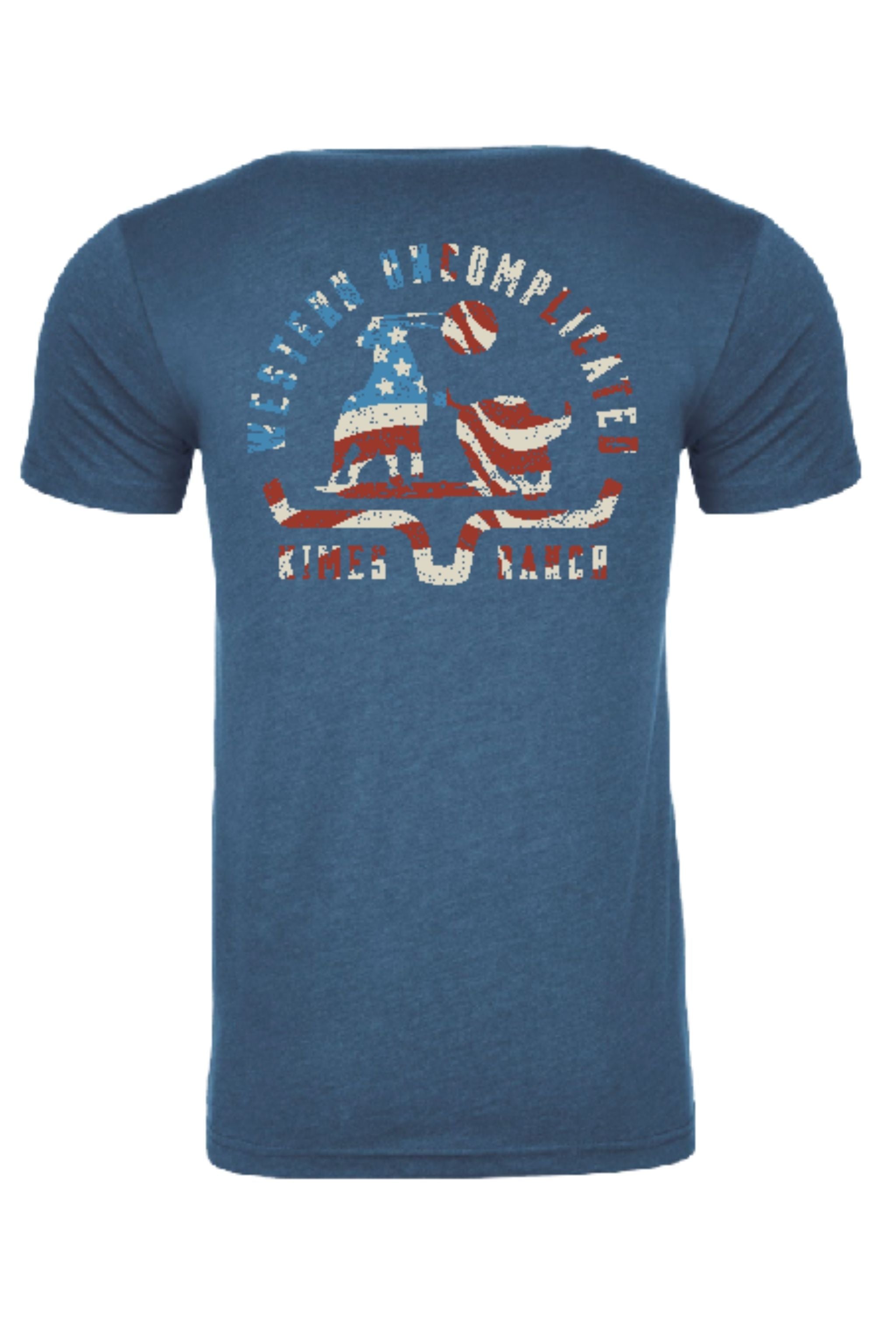 Kimes Ranch Blue American Cowboy Short Sleeve T-Shirt MSH0000224-BE07