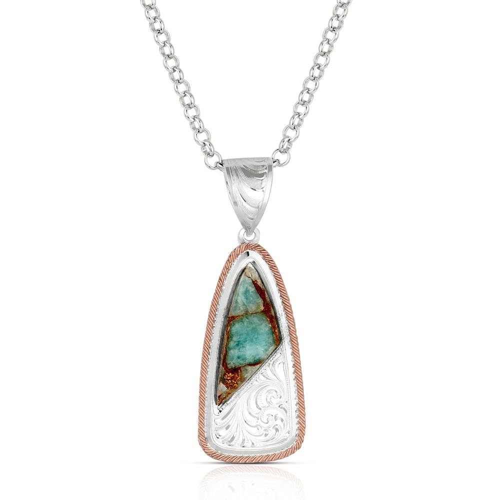 Montana Silversmiths Shadowed Pines Turquoise Necklace NC6418RG