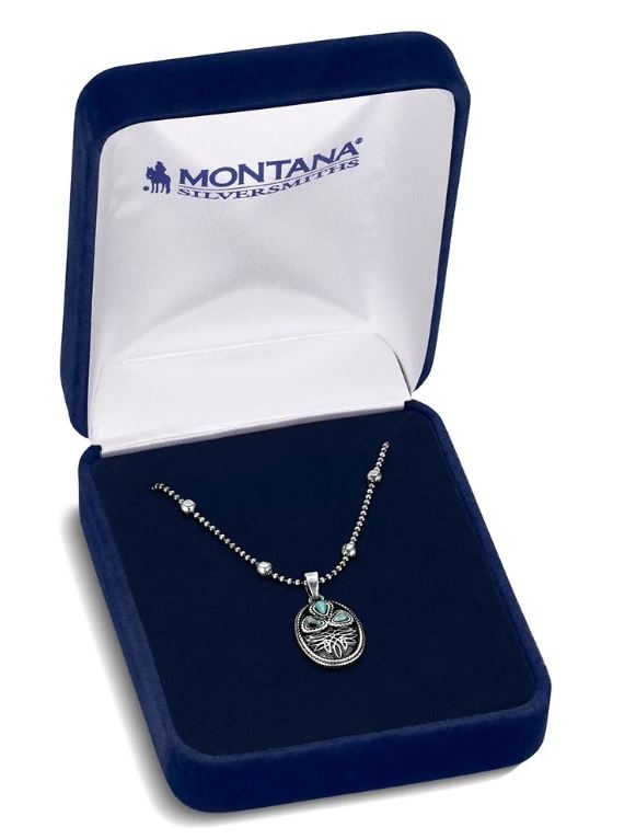 Montana Silversmith Boot Stitch Turquoise Necklace NC6604