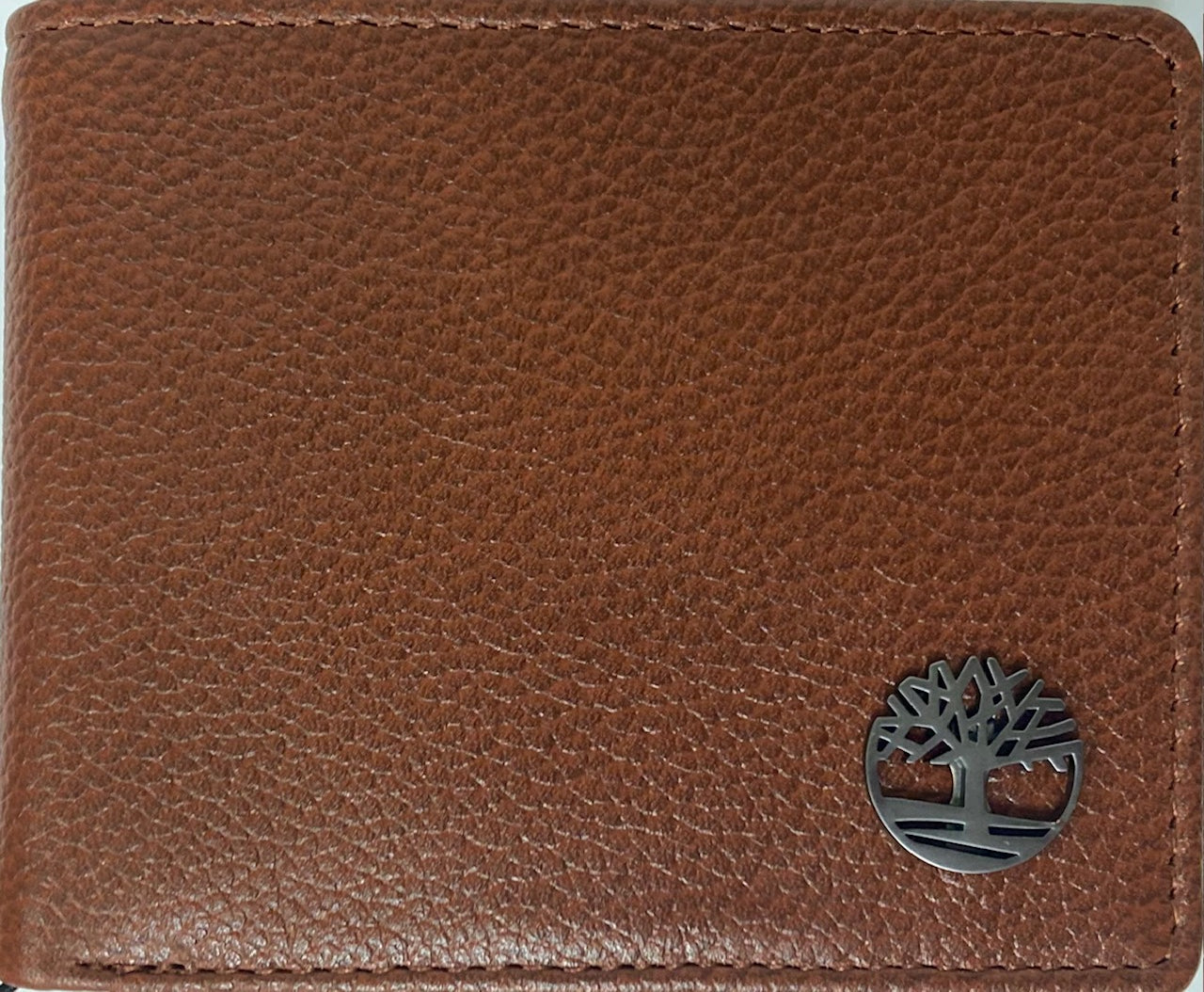 Timberland Cognac Genuine Leather Passcase Wallet NP0727/35