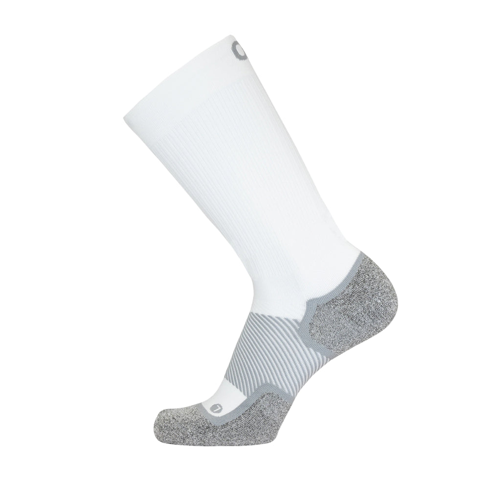OS1st White WP4 Wide Wellness Diabetic Performance Crew Socks OS1-3834X-WHITE