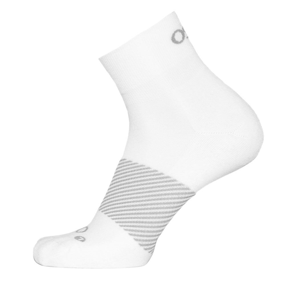 OS1st White Wicked Comfort 1/4 Crew Socks OS1-9644-WHITE