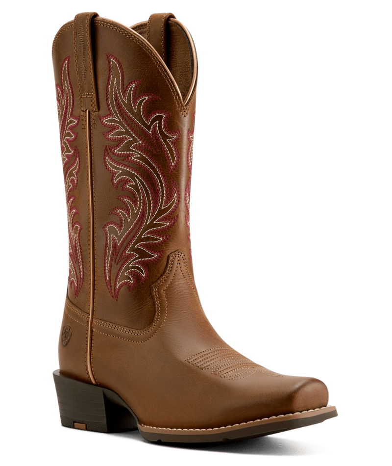 Ariat Sorrel Cruch Round Up Narrow Cutter Toe Women's Western Boots 10064076