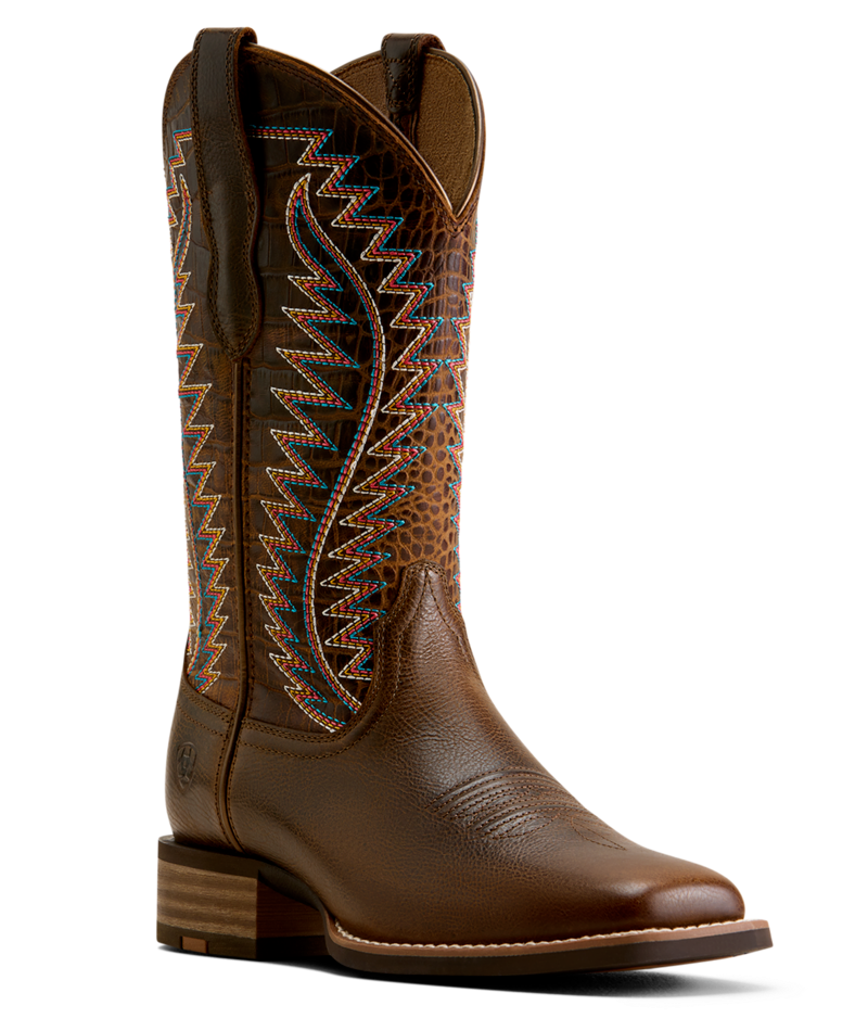 Ariat Wicker Monte Vista Wide Square Toe Western Boots 10080466