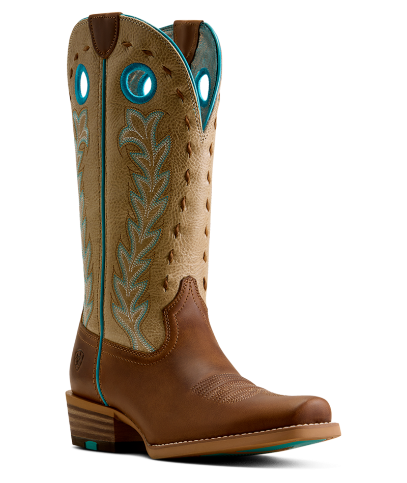 Ariat Wheat Brown Lucera Women's Narrow Cutter Toe Western Boots 10080296