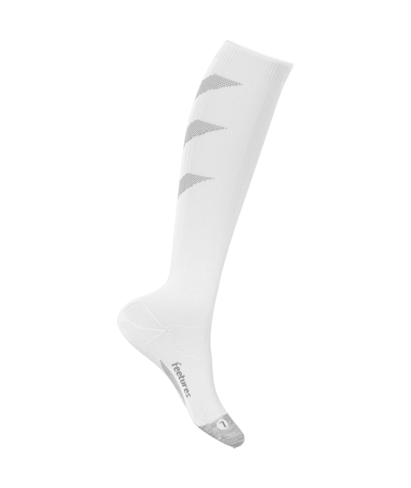 Feetures White Graduated Compression Light Cushion Knee High Socks PC603663