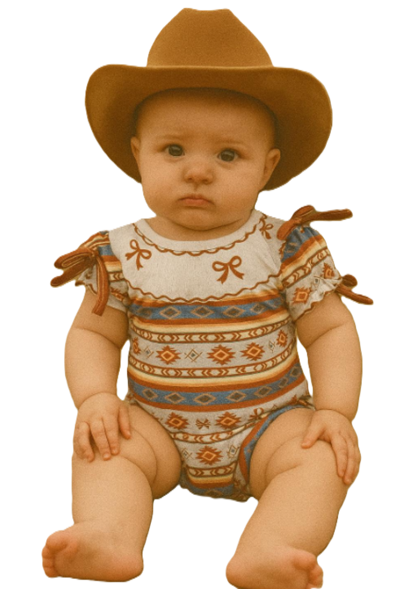 MontanaCo Infant Western Onesies with Ruffle Sleeves RPG56626