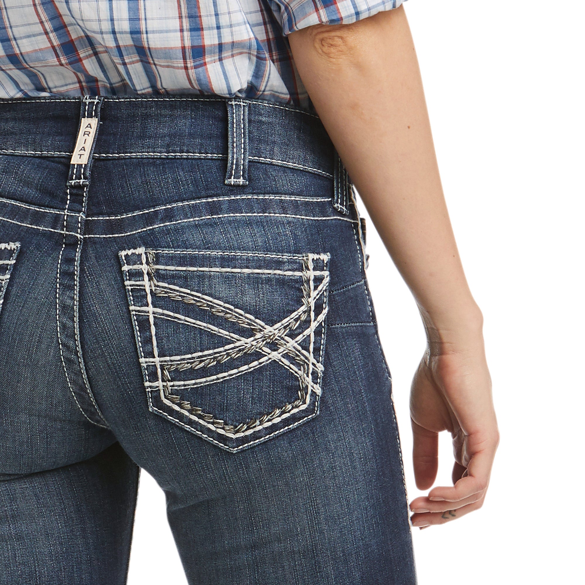 Ariat Marine Mid Rise Stretch Entwined Women's Boot Cut Jeans 10017510
