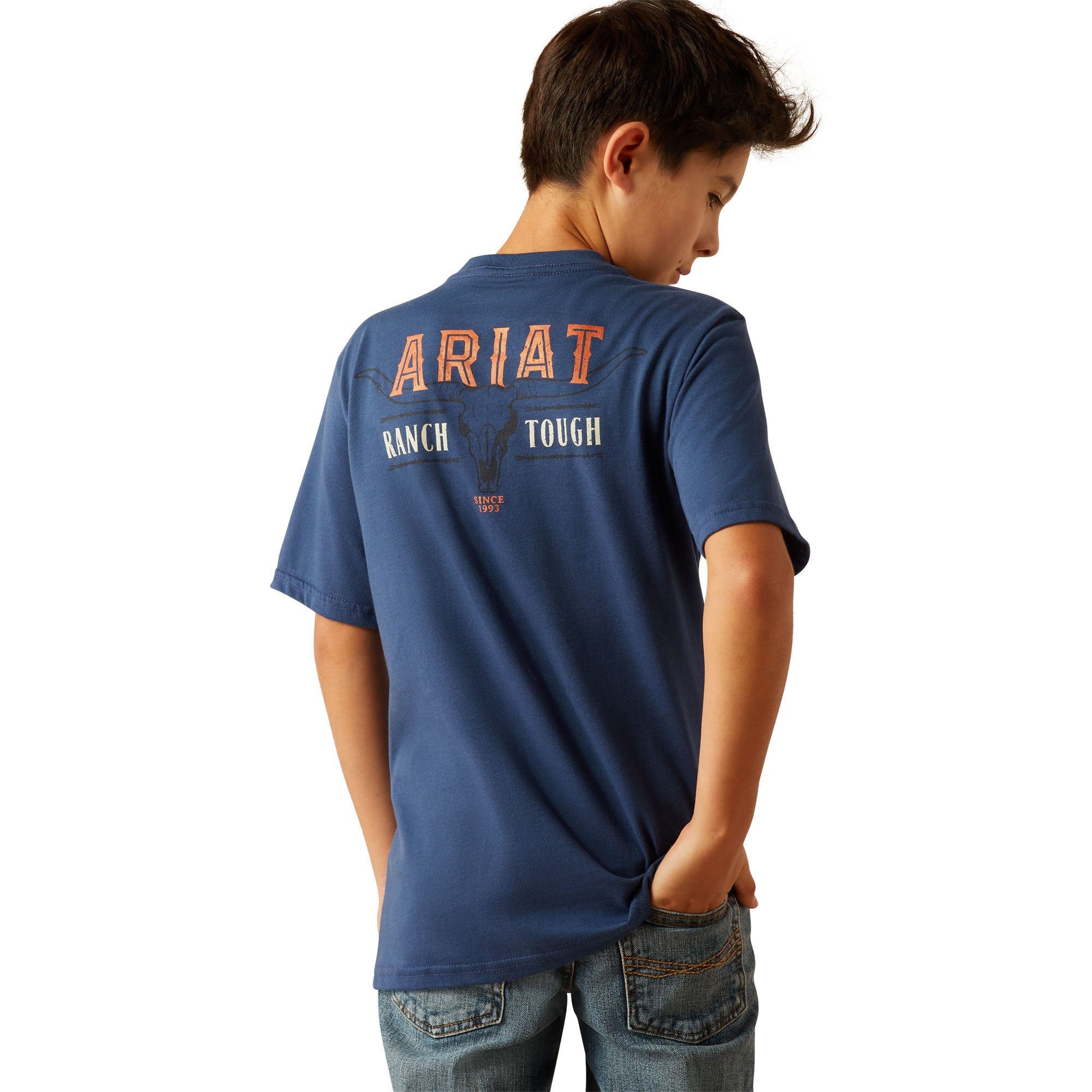 Ariat Space Blue Ranch Tough Boys T-Shirt 10060401