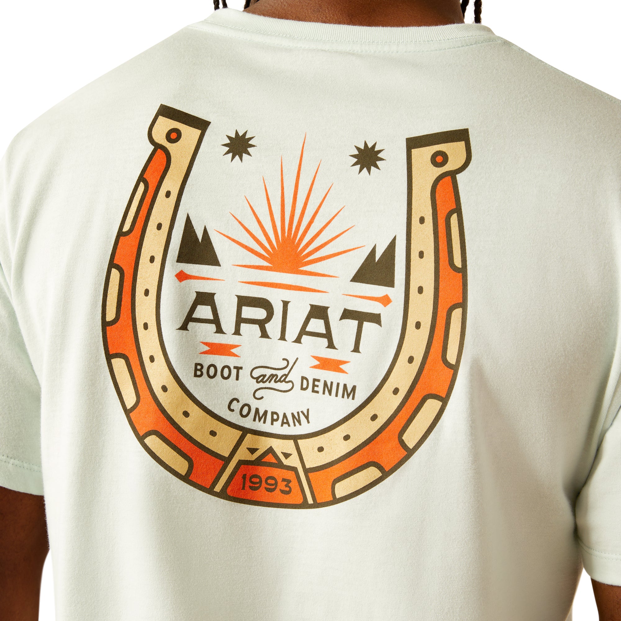 Ariat Glacier Men's Lucky Shoe Short Sleeve T-Shirt 10054834