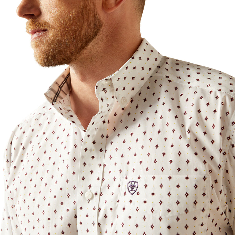 ross mens dress shirts Ariat Men's Wrinkle Free Ross Classic Fit Button Down Shirt 10058949