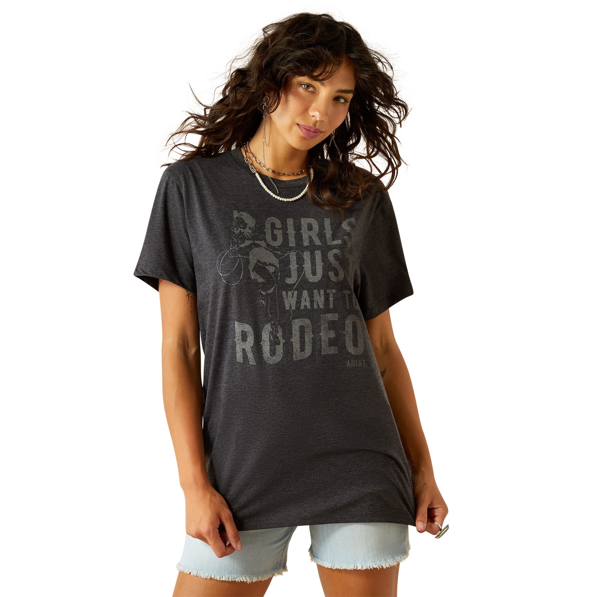 Ariat Charcoal Heather Rodeo Women's T-Shirt 10058879