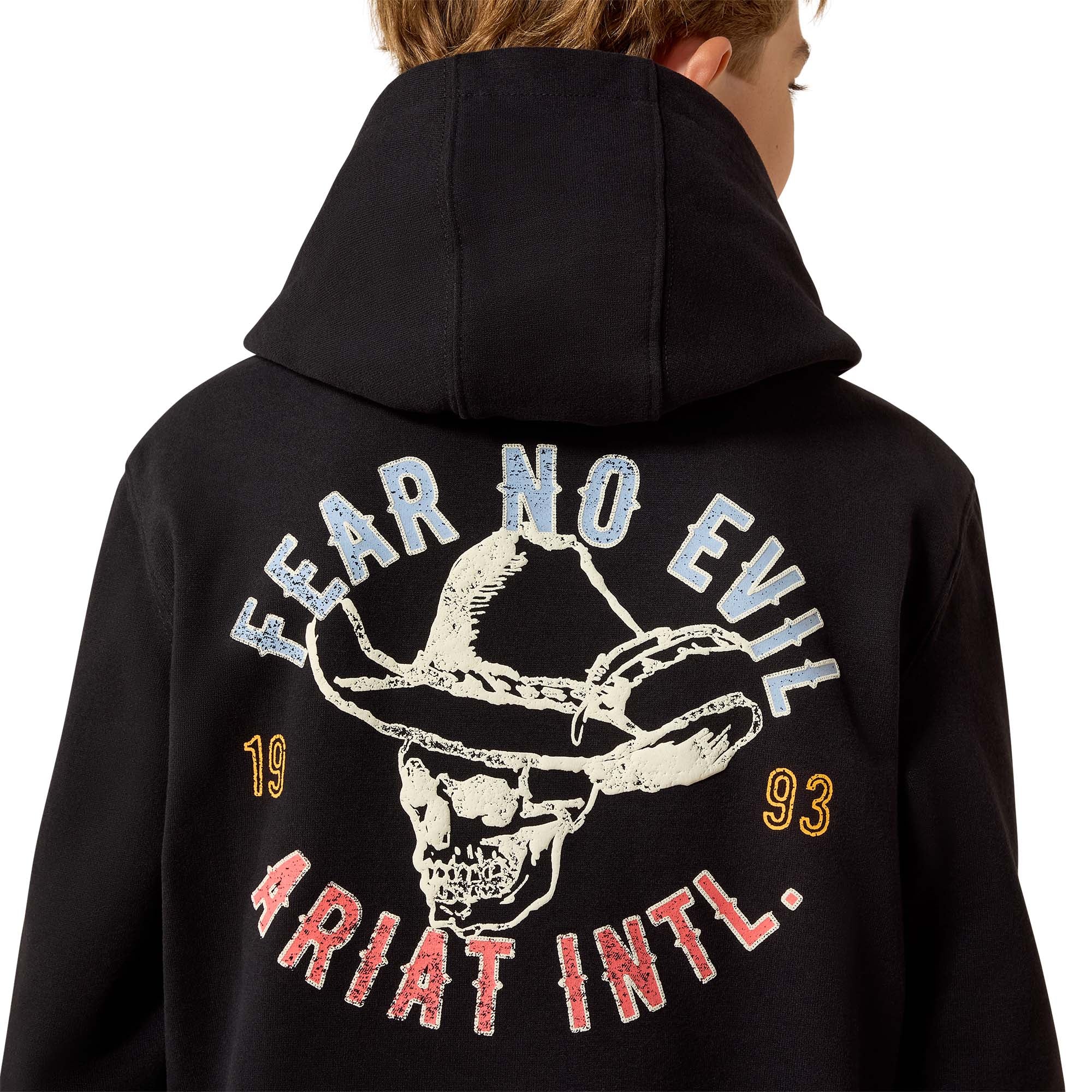 Ariat Black Stitched Skull Boys' Hoodie 10074909