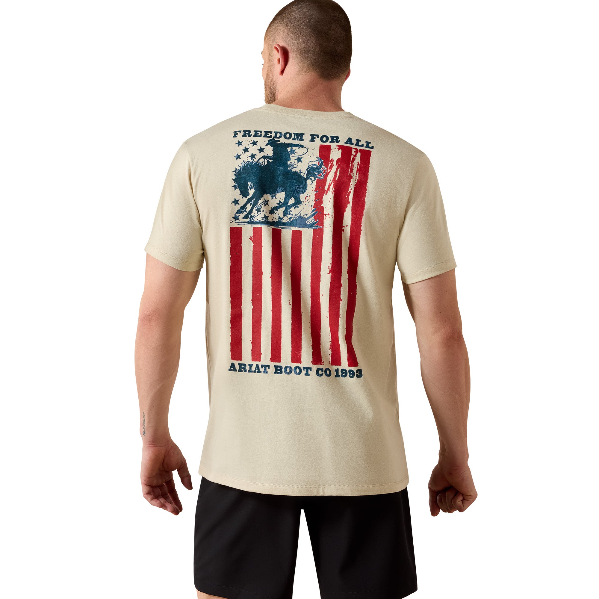 Ariat Natural Ariat Split Freedom Painted Classic Fit T-Shirt 10071200