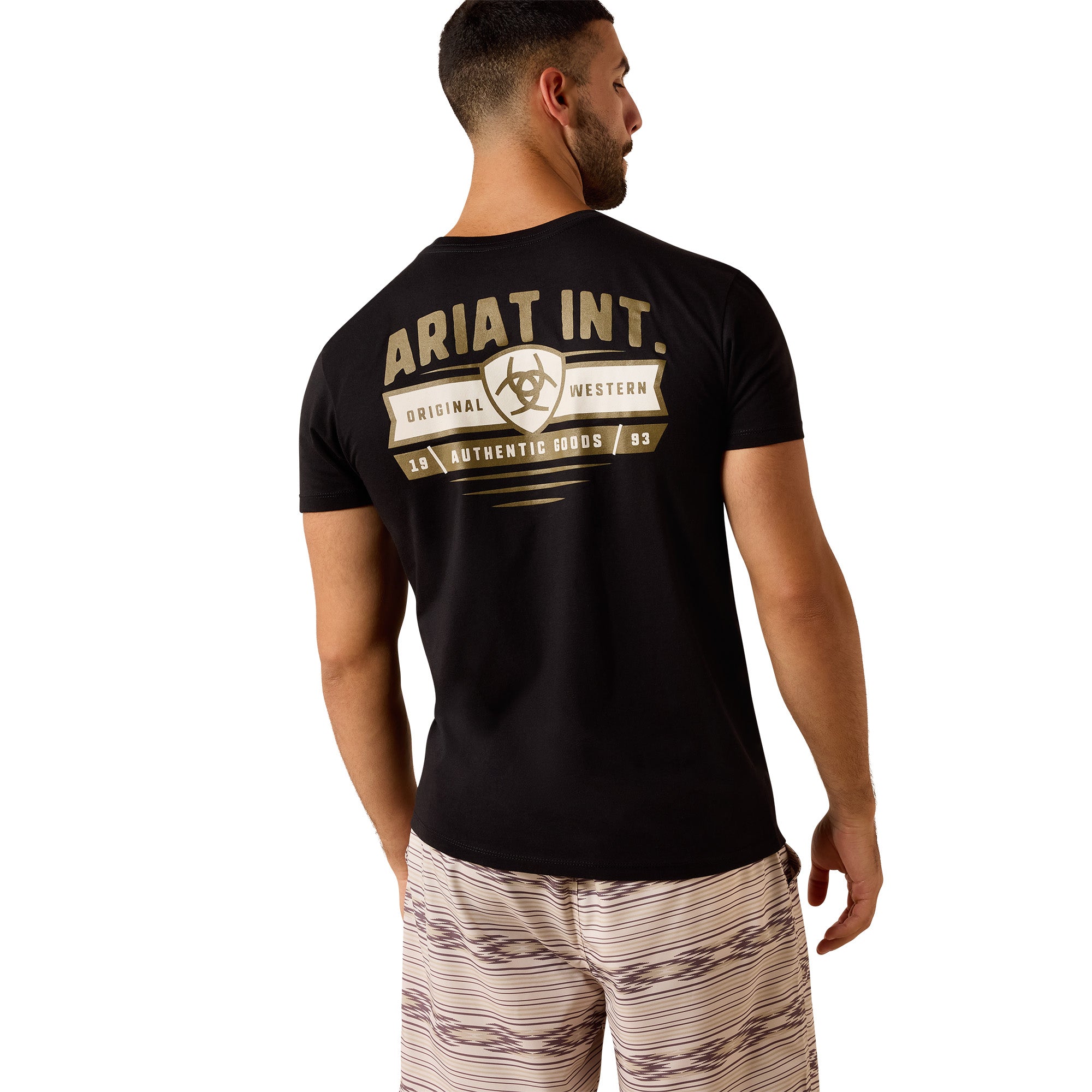 Ariat Black Men's Banner Badge Short Sleeve T-Shirt 10073958