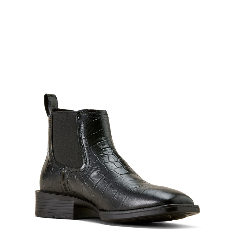 Ariat Black Leather Western Boots with Embossed Shaft Ariat Women main image 4
