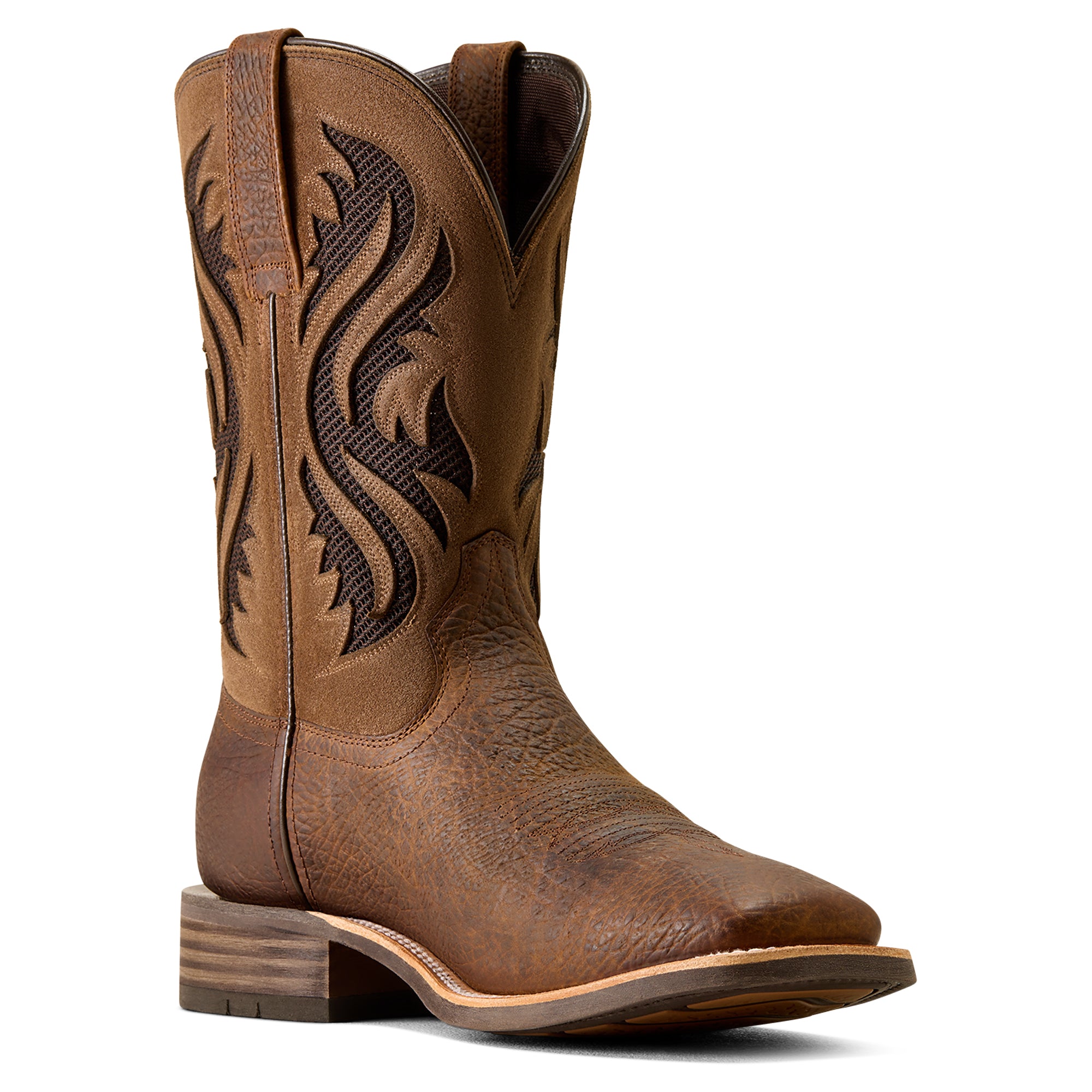 Ariat Earth Kanyon Men's Toughstock VentTEK Wide Square Toe Cowboy Boots 10074257