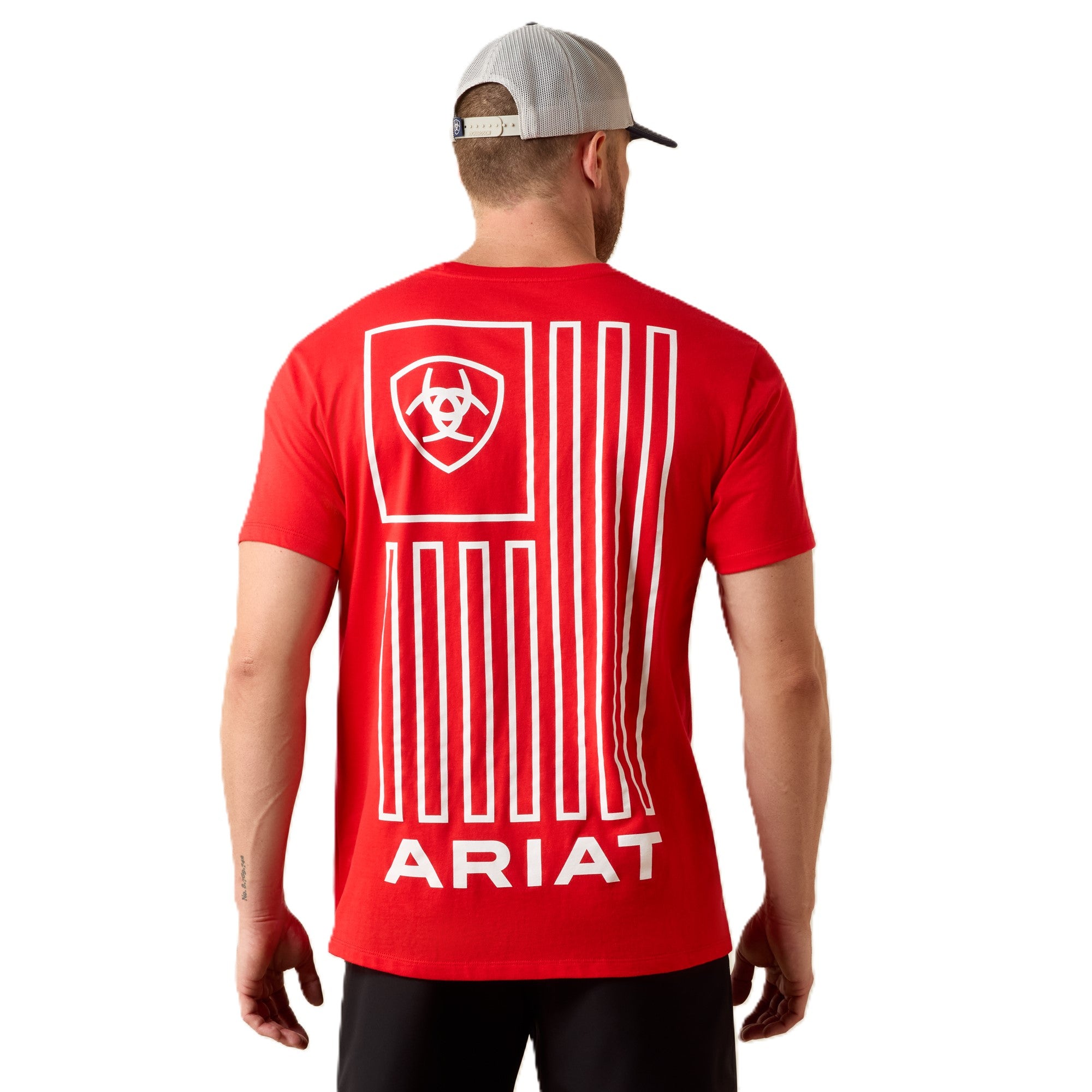 Ariat Mars Red Geo Flag Men's T-Shirt 10080250