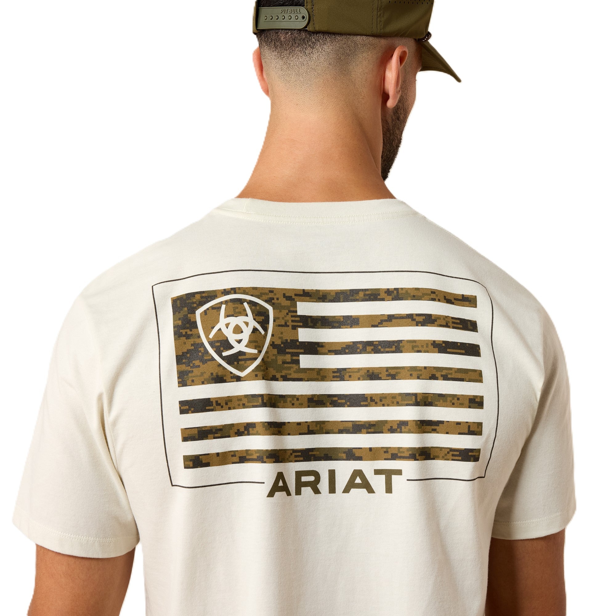 Ariat Silver Burch Buckle Flag Men's Patriot T-Shirt 10080252