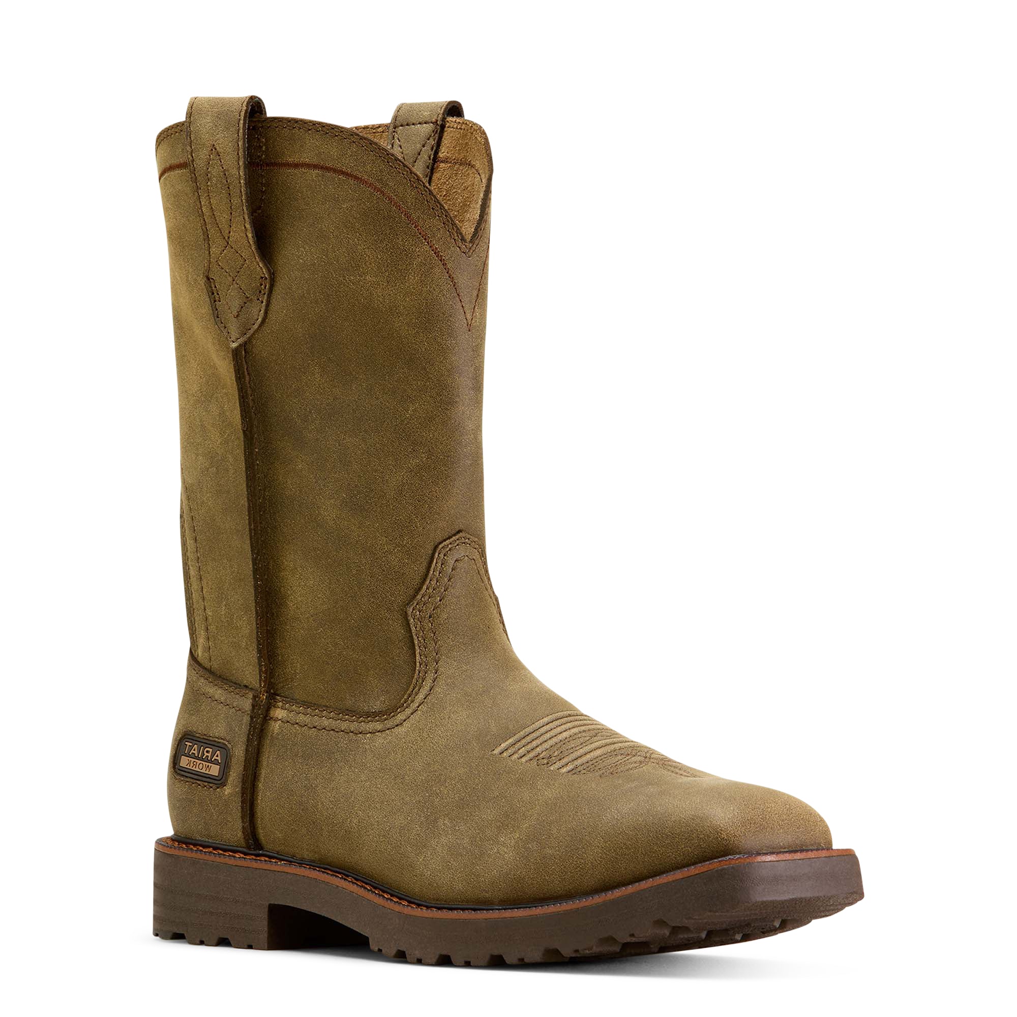 Ariat Brown Bomber Men's Activator Wide Square Toe Work Boots 10074290