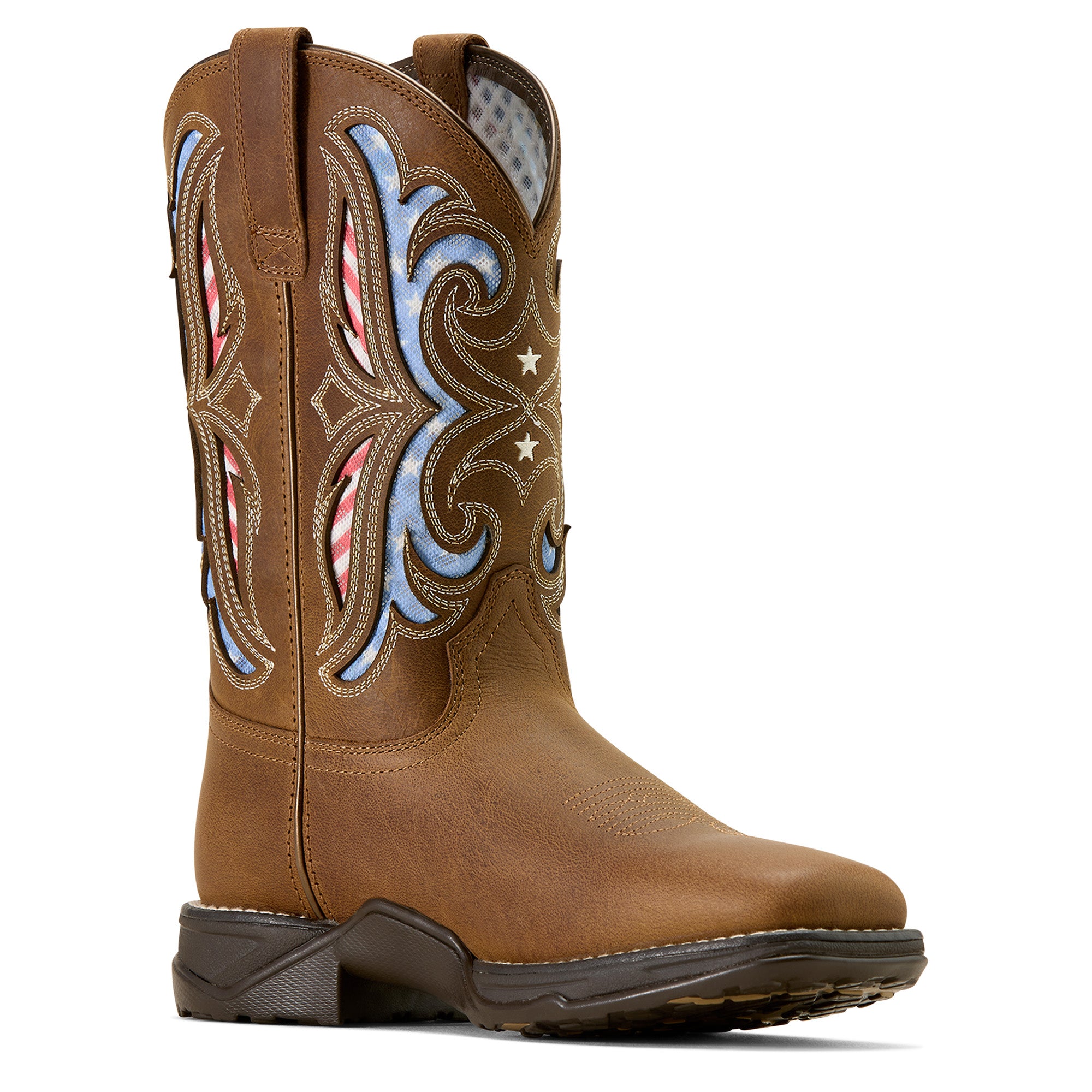 Ariat Aged Tan Anthem Proud VentTEK Square Toe Women's Western Boots 10074311
