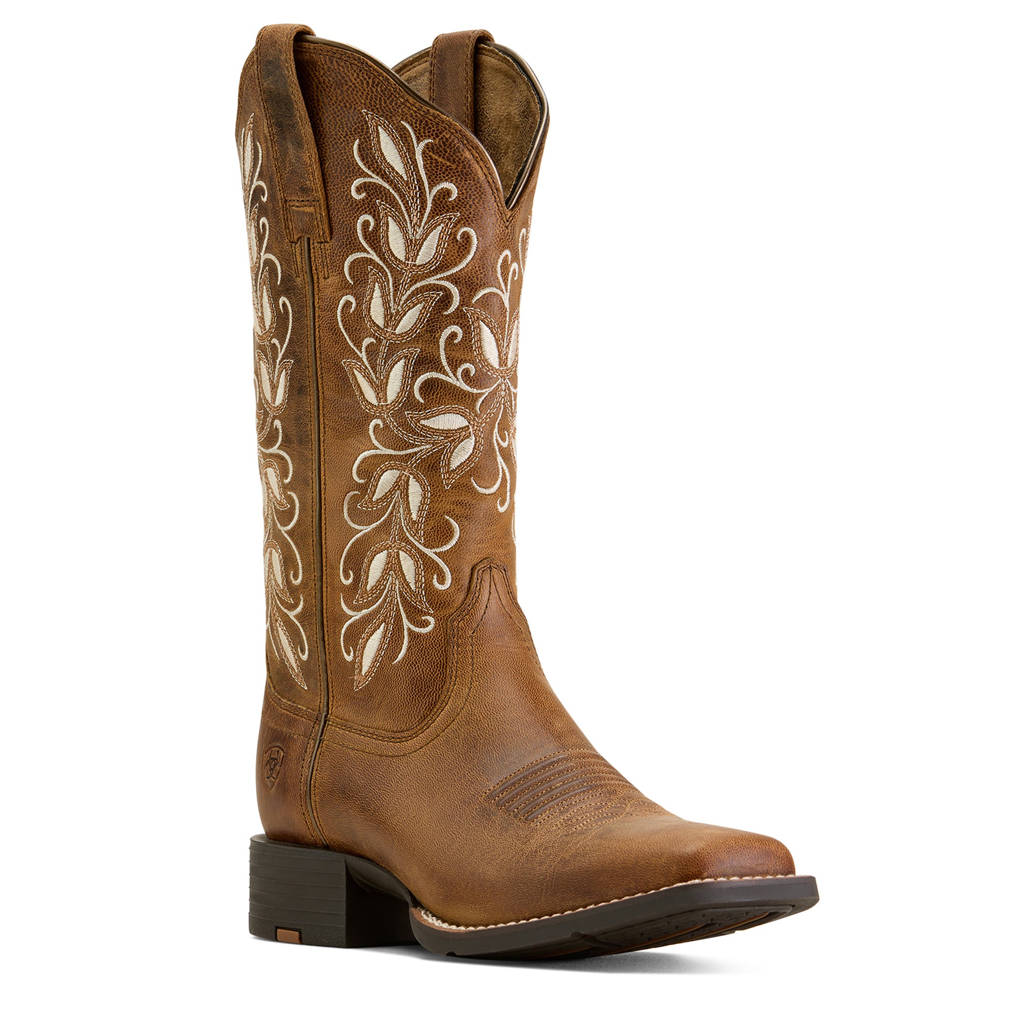 Ariat Pearl Round Up Holly Wide Square Toe Women's Western Boots 10074320