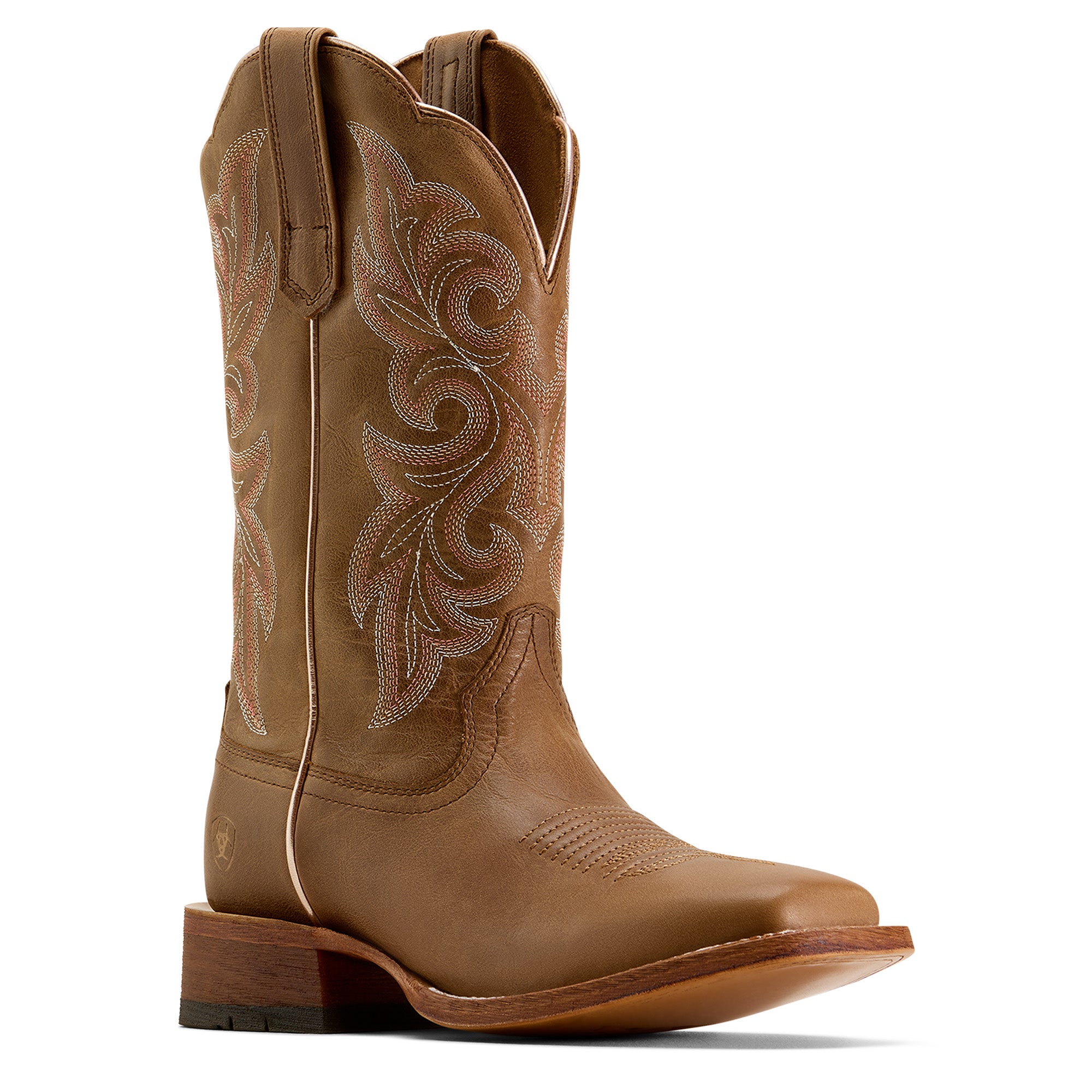 Ariat Natural Tan County Lane Wide Square Toe Women's Western boots 10074374