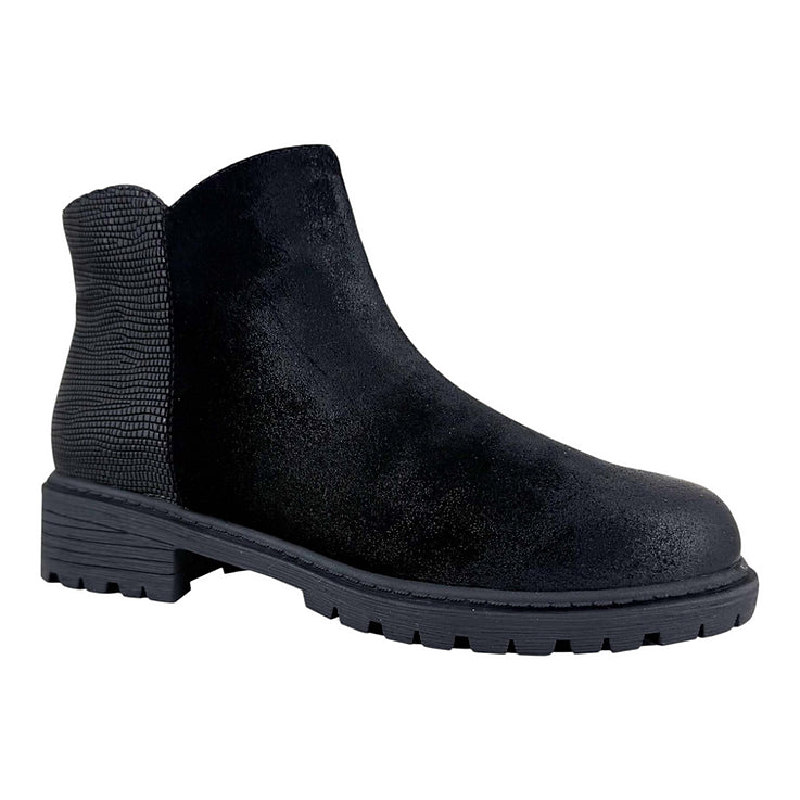 Salvia Black Suede Sloan Women's Ankle Boots SLOAN-BLACK