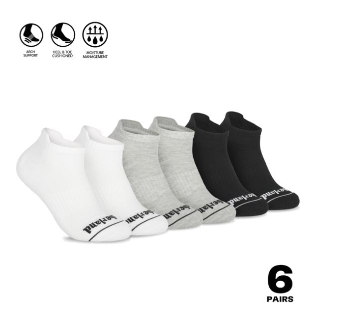 Timberland Black Combo Millboro No Show Socks SM2501