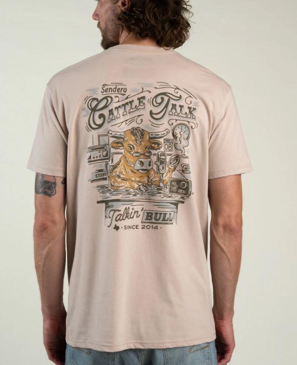 Sendero Sand Talkin' Bull Men's Tee Shirt SPCS126F24